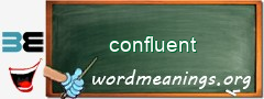 WordMeaning blackboard for confluent